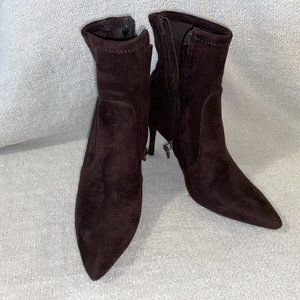 Nine West Brown Boots Man Made Suede